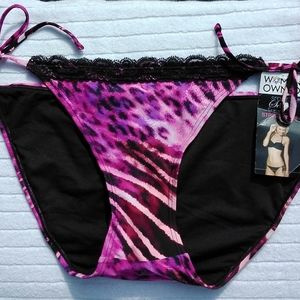 Smart & Sexy Women's String Bikini Swimwear Bottom Sz: XL Multicolor